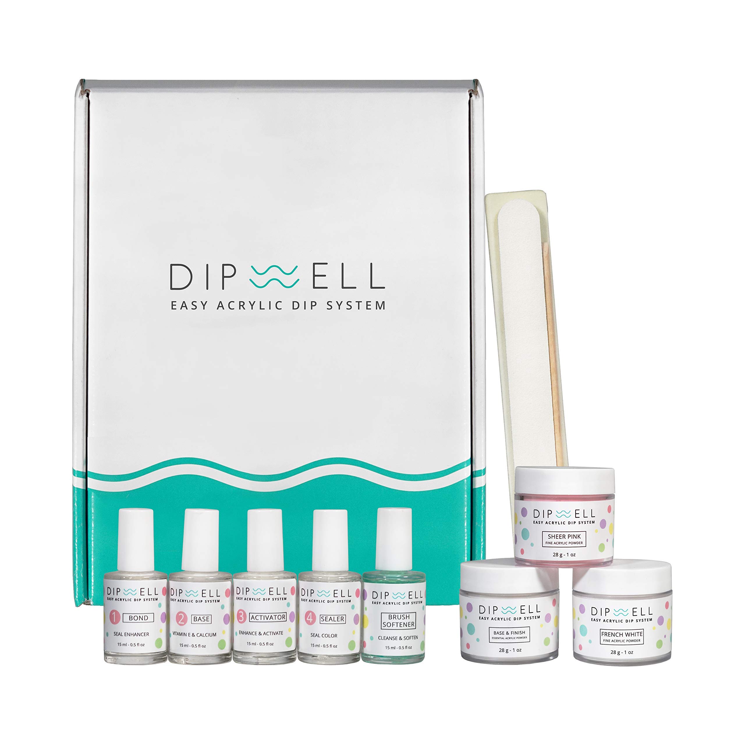 Dipping Nail Starter Kit, Easy Acrylic Powder and Gel Resin Kit For Dip