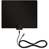 Mohu Leaf 30 Indoor TV Antenna, 40 Mile-Range, UHF/VHF Multi-directional, Original Paper-Thin, 10 ft. Detachable Coaxial Cabl