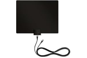 Mohu Leaf 30 Indoor TV Antenna, 40 Mile-Range, UHF/VHF Multi-directional, Original Paper-Thin, 10 ft. Detachable Coaxial Cable, Reversible, Paintable, 4K-Ready HDTV, MH-110583