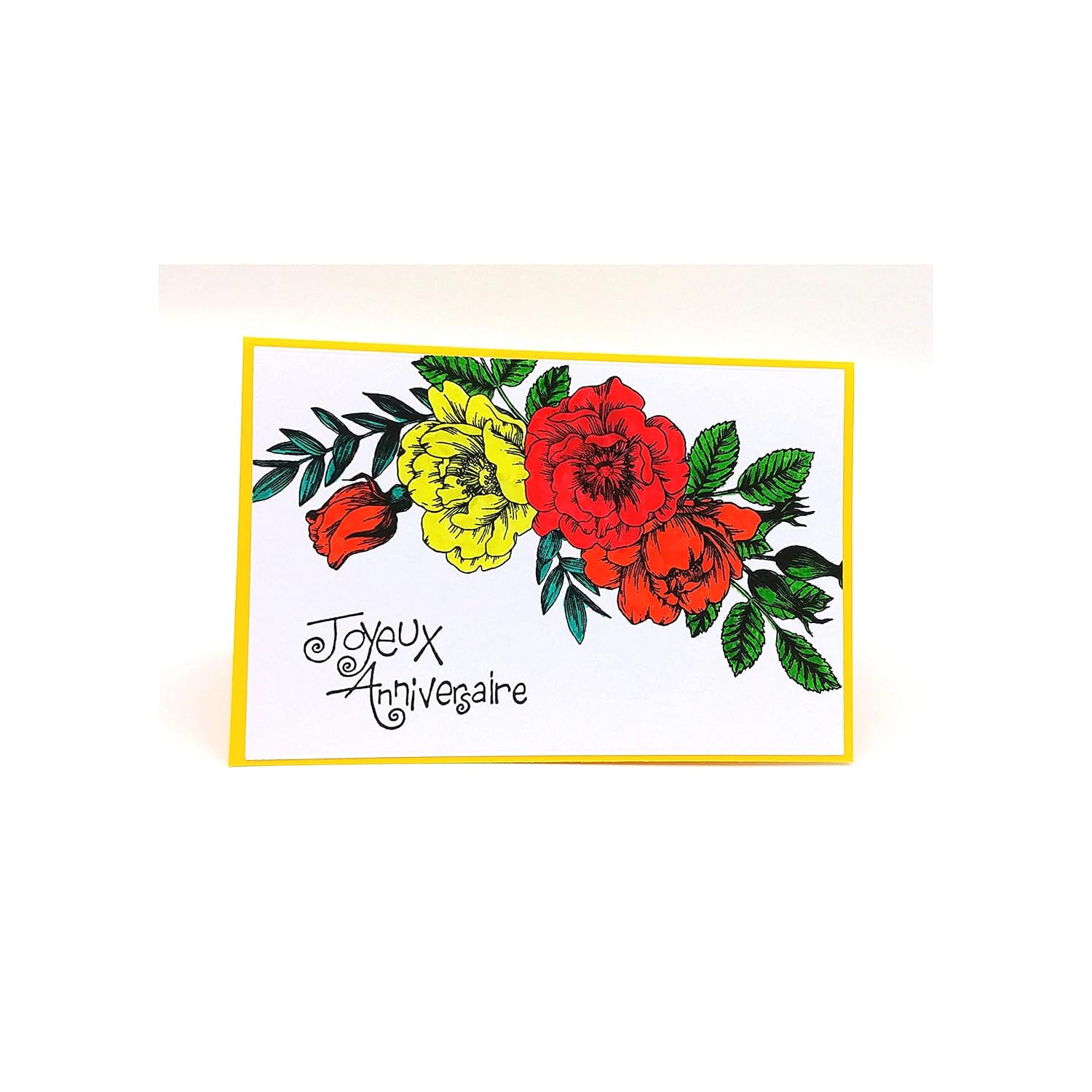 Carte Joyeux Anniversaire Carte Anniversaire Pour Homme Carte Anniversaire Pour Femme Carte Anniversaire Fleur Cartes Et Cartes De Vœux Fournitures De Bureau Et Articles De Fete