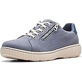 Clarks Women's Caroline Echo Canvas Side Zip Fashion Sneaker