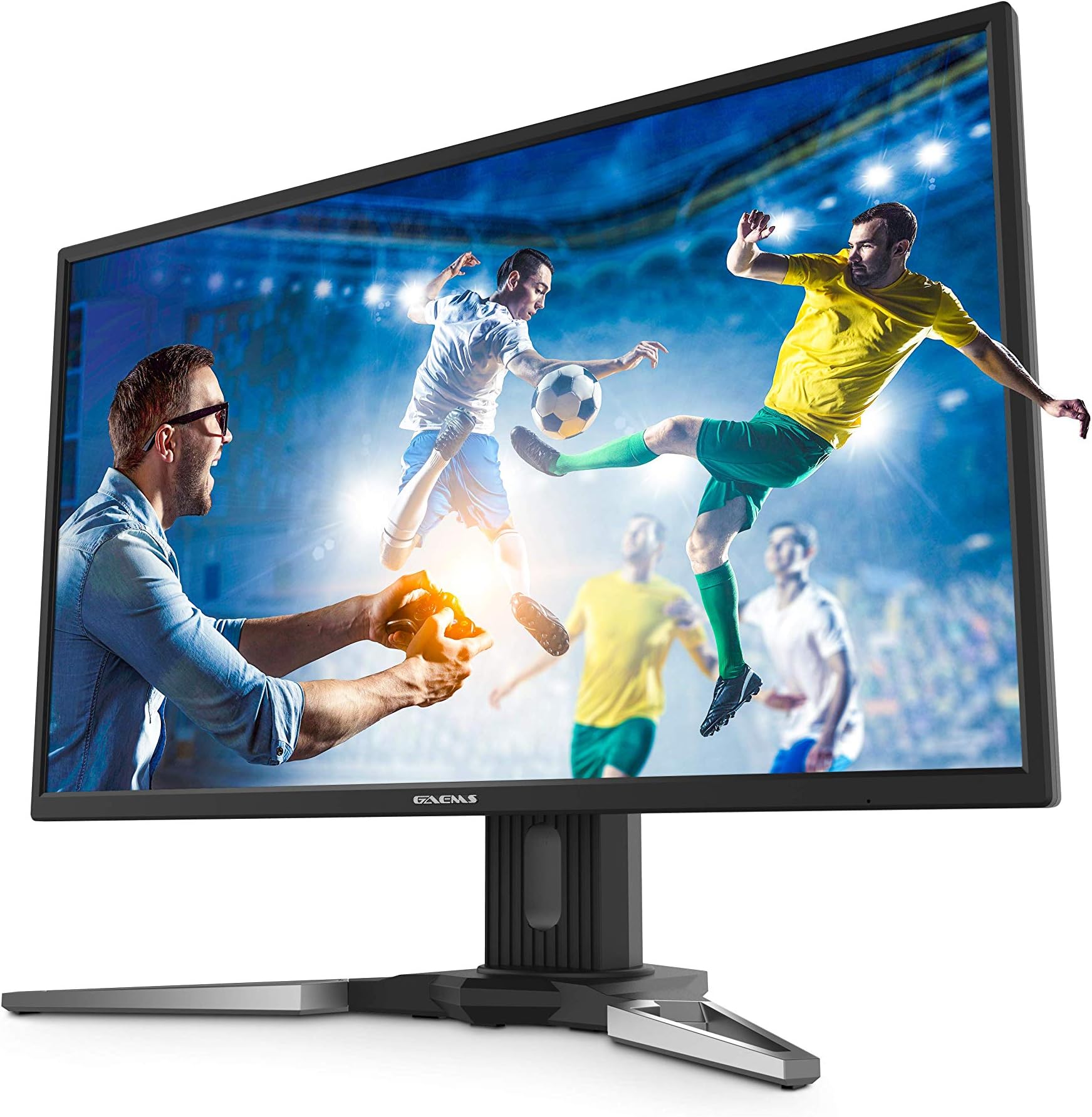 GAEMS M270WQHD Black/Silver 27" 5Ms (1Ms with Overdrive) Widescreen Wqhd Gaming Monitor W/ Freesync & Hdr Built-In Speakers for PC, PS4, Pro, Xbox One X, Xbox One S - PC; Mac; Linux