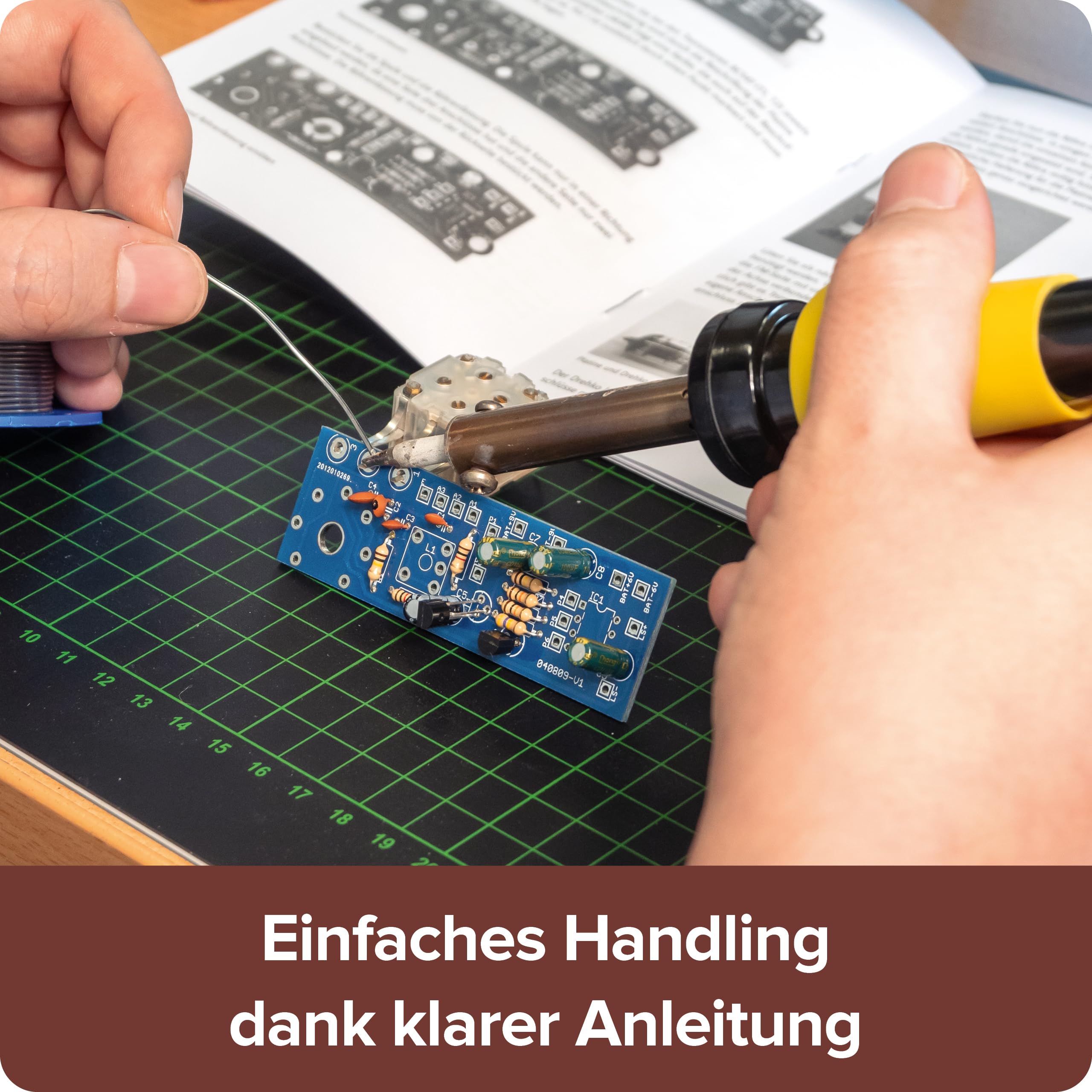 Franzis 67041 – Das Röhrenradio zum Selberbauen – Radio hören wie vor 60 Jahren, Komplettset inkl. 16-seitigem Handbuch (Lötbausatz) 3