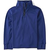 The Children's Place boys Cozy Tech Long Sleeve Half Zip Pullover Sweatshirt
