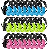 Floriogra 24 Pack Noise Canceling Headphones for Kids, Kids Ear Protection Earmuffs for Autism Toddler Children Noise Cancelling Headphones Sound Proof Earmuffs for Concerts, Air Shows, Fireworks