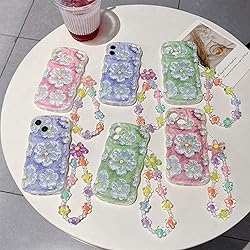 for iPhone 12 Mini Curly Wavy Case, Cute Colorful