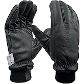 SKYDEER Luxury Premium Full Deerskin Leather Soft Winter Gloves, Extra Warm 100G 3M Thinsulate, Thermal Insulated (SD2211KW)