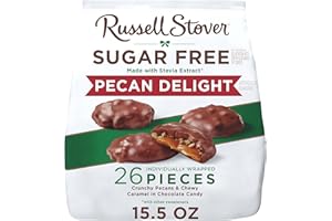 RUSSELL STOVER Sugar Free Pecan Delight Chocolate Candy, 15.5 oz. bag