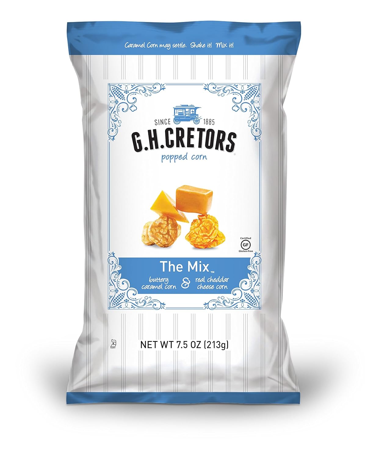 G.H. Cretors Popcorn, The Mix, 7.5Ounce Bags (Pack of 12)