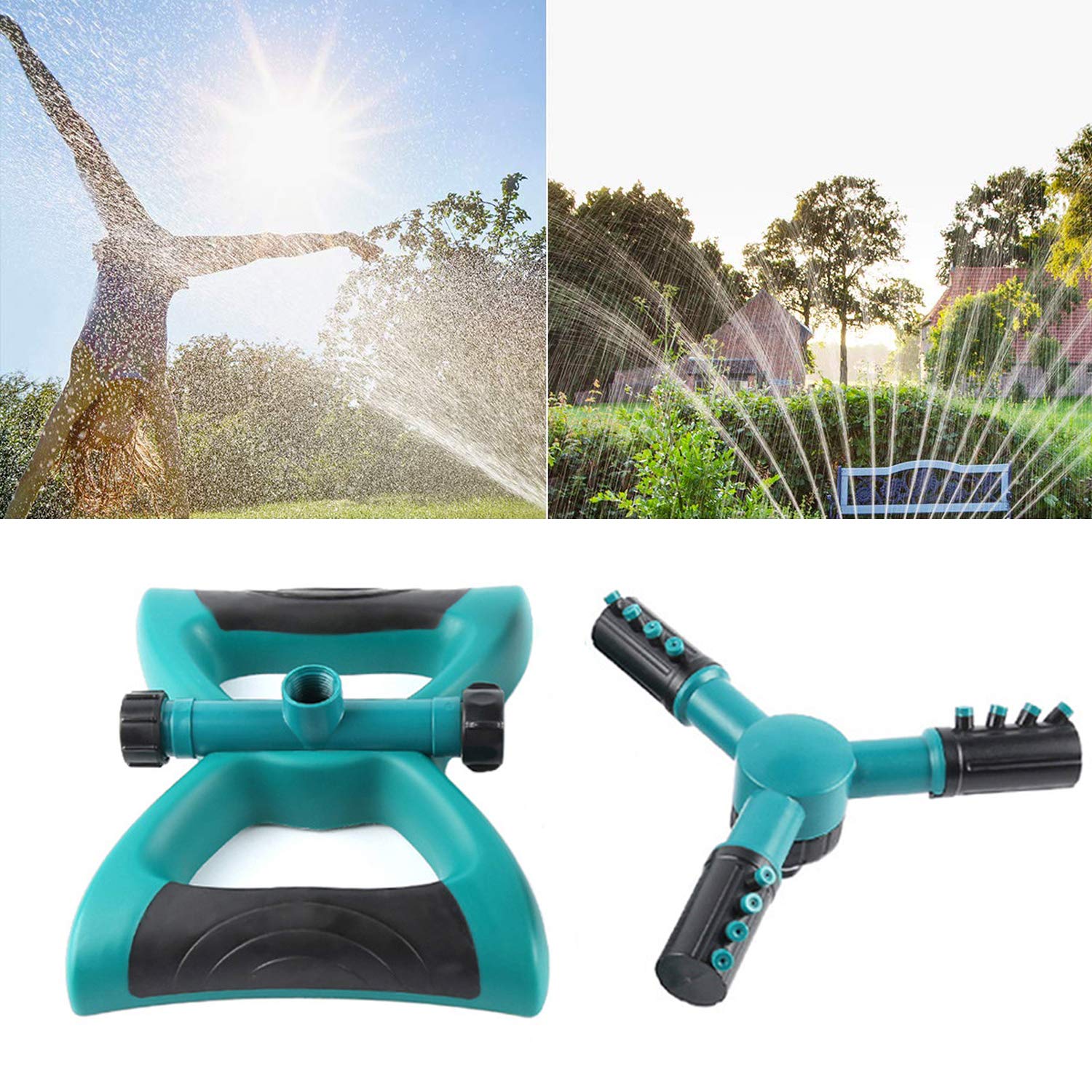 Best Automatic 360 Rotating Adjustable Garden Water Sprinkler, With 3 Arms Sprayer