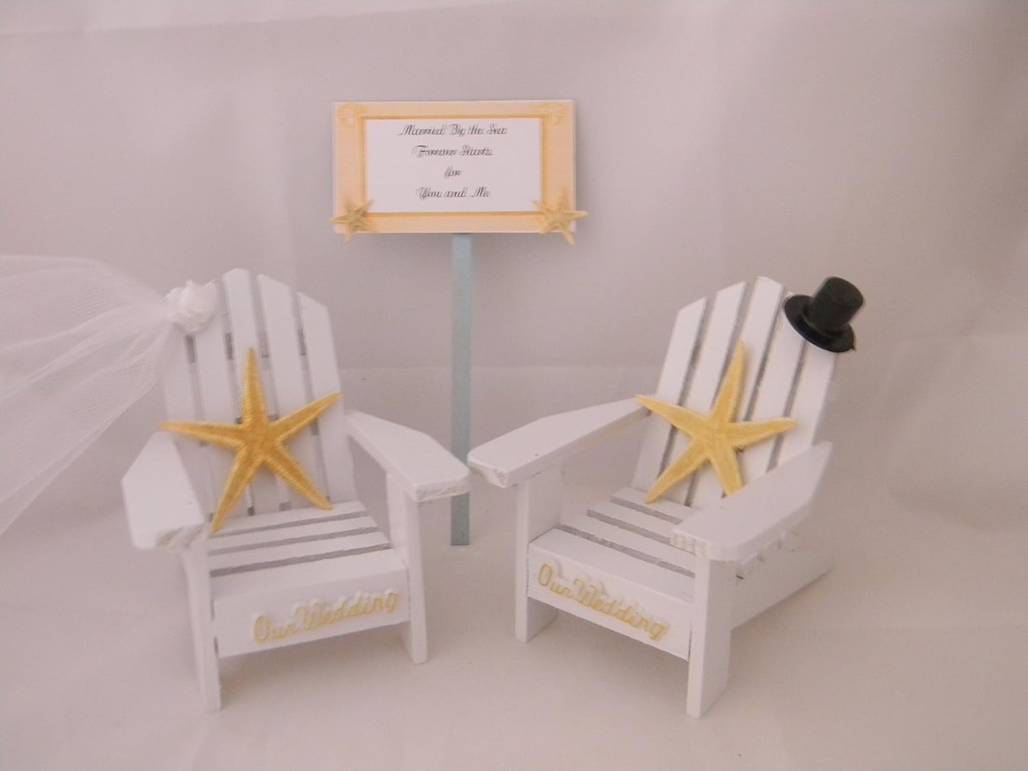 Best wedding cake toppers beach chairs