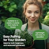Whitefurze G04024 25cm Garden Pot Terracotta 8 L Polypropylene view 3