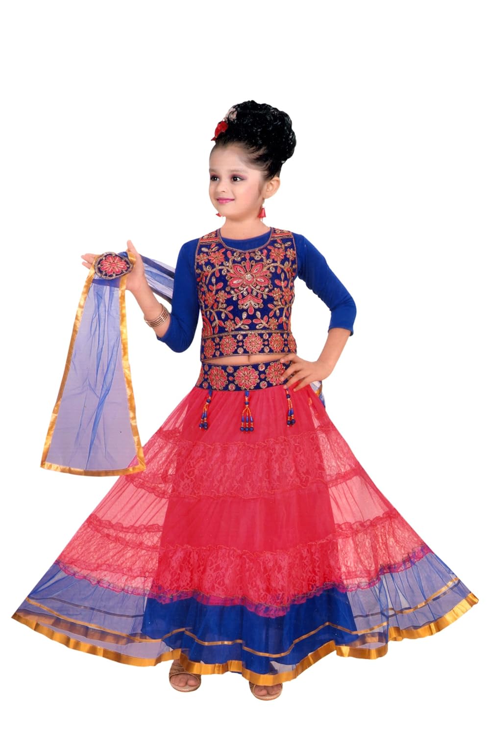 sky heights net lehenga choli