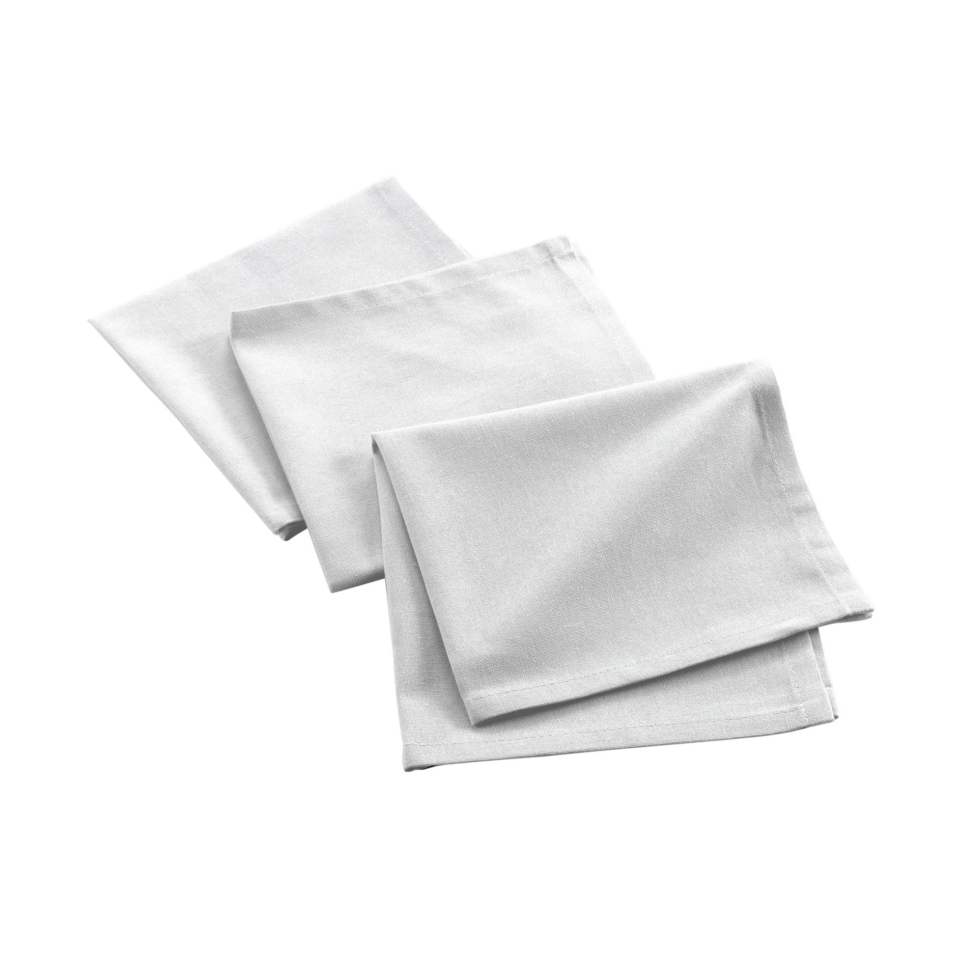 Douceur d'Intérieur Mistral 3 Napkins 40 x 40 cm White
