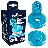 Mason Jar Lids Wide Mouth Plastic 4 pack-USA
