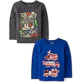 The Children's Place,Baby Boys,and Toddler Assorted Everyday Long Sleeve Graphic T-Shirts