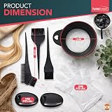 SOL 7pcs Hair Dye Bowl and Brush Kit - At-Home Colouring Set view 2