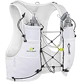 N NEVO RHINO Running Hydration Vest with 1.5L Water Bladder & Dual 500ml Soft Flask for Men Women,Adjustable Lightweight 5L Water Backpack for Hiking Trail Running Marathon Cycling