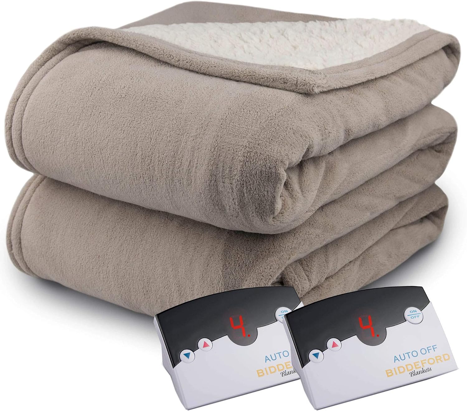 Biddeford Luxurious Microplush Heated Electric Blanket Twin Light Gray Plush Electric Blankets Go Home Kitchen Biddeford Luxurious Microplush Heated Electric Blanket Twin Light Gray Plush Electric Blankets Go Home Kitchen