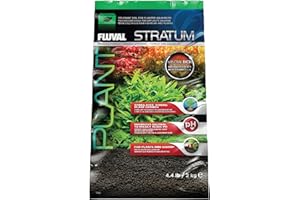 Fluval 12693 Plant and Shrimp Stratum for Freshwater Fish Tanks, 4.4 lbs. – Aquarium Substrate for Strong Plant Growth, Supports Neutral to Slightly Acidic pH