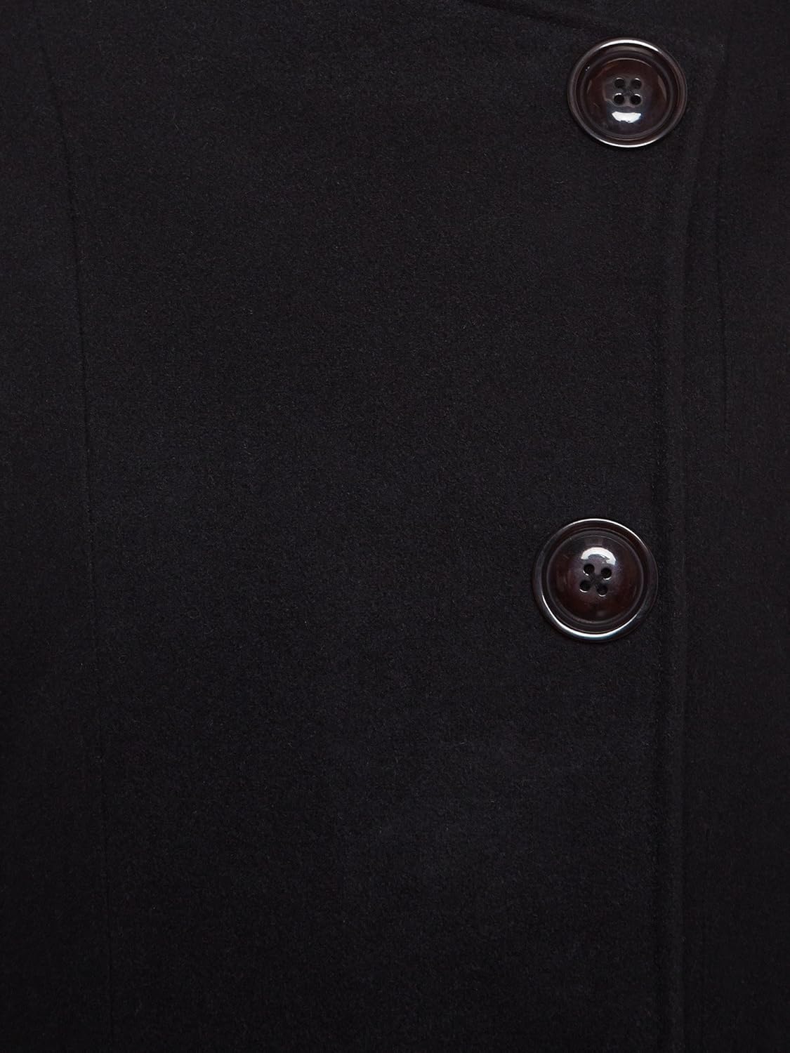 martini women woolen long winter coat (black, xx-large)