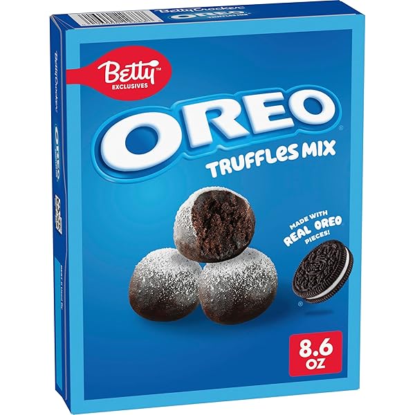 BETTY EXCLUSIVES OREO TRUFFLES MIX, MADE WITH REAL OREO COOKIE PIECES, 8.6 OZ