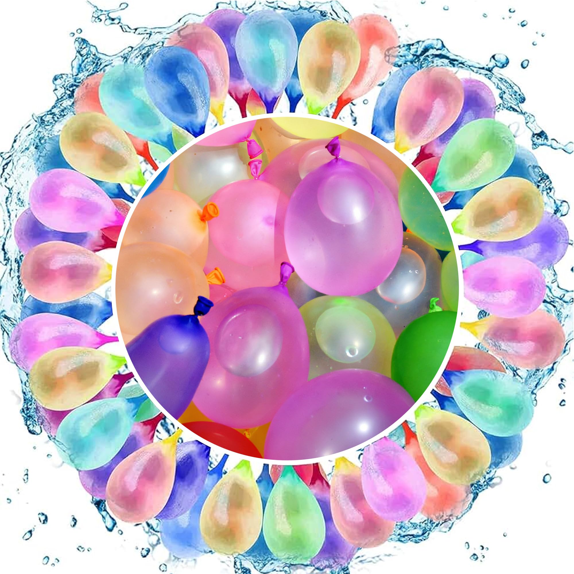 999 Water Balloons Self Sealing, Multi-color Water Balloons for Kids Easy Fill, Great for Pool Outdoor Parties, Beach, Summer Fun, Water Games