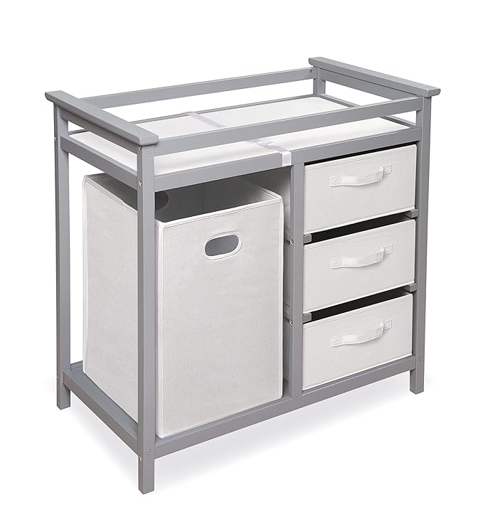 White changing table with hamper Clearance