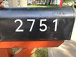 3 Inch Mailbox Numbers and Letters for