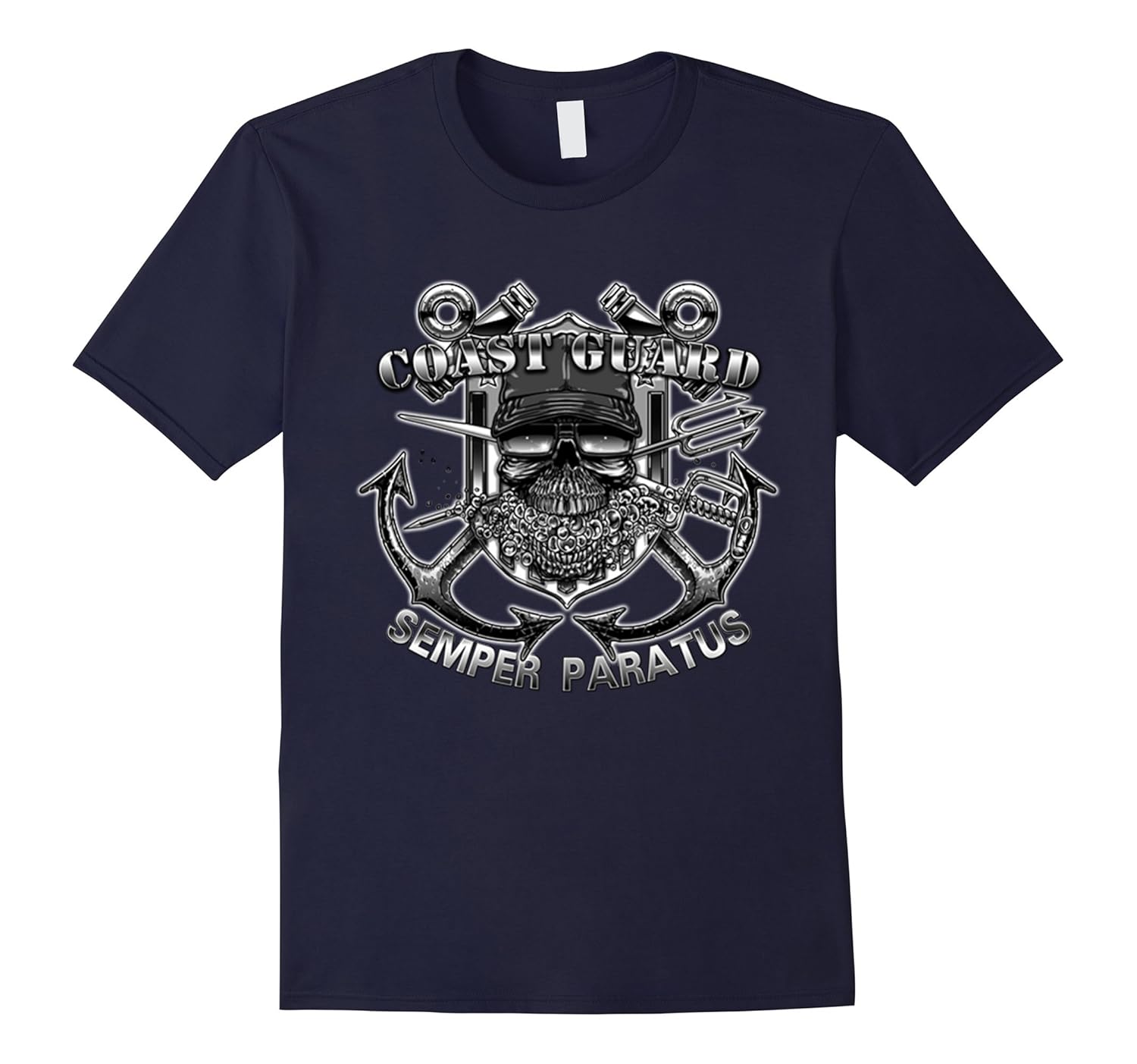 Coast Guard Semper Paratus Military USCG Tshirt-Rose