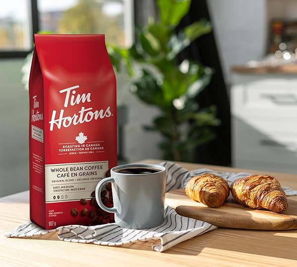 TIM HORTONS WHOLE BEAN COFFEE, 907G (2LB) BAG {IMPORTED FROM CANADA}