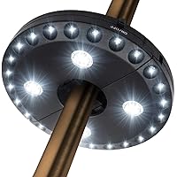 OYOCO Patio Umbrella Light 3 Brightness Modes Cordless 28 LED Lights at 200 lumens-4 x AA Battery Operated,Umbrella Pole…