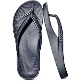 KIDMI Arch Support Flip Flops for Womens Comfortable Orthopedic Sandals, New Navy 41