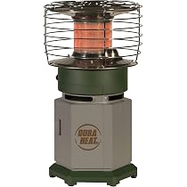 Amazon.com: Dura Heat LP10-360 Single Tank Portable 360 Degree Indoor  Outdoor Propane Heater, 10,000 BTU : Patio, Lawn u0026 Garden