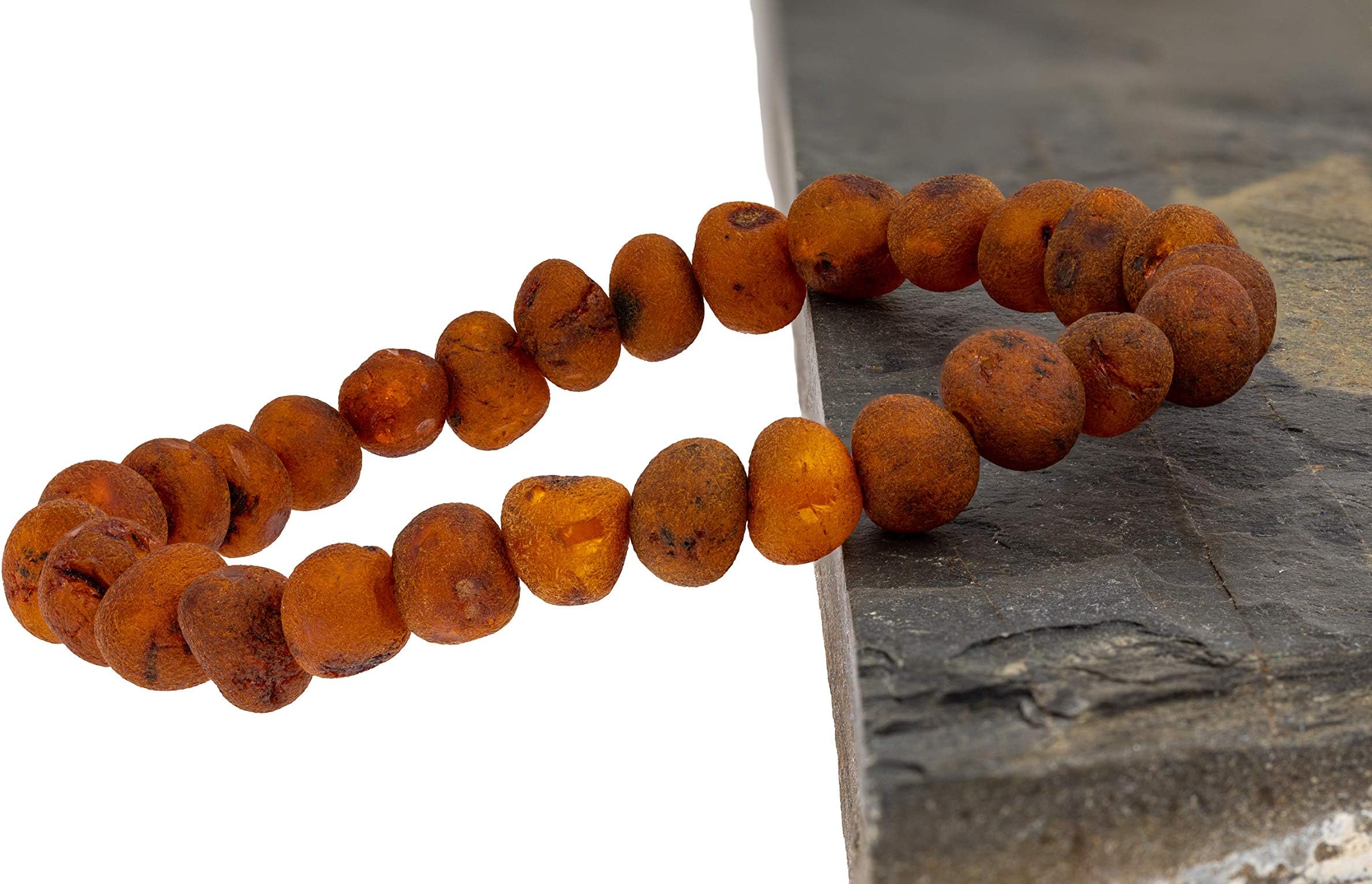 Amberalia Elastic Baltic Amber Bracelet, GIA Certificated Amber, for Natural Remedies and Pain Relief