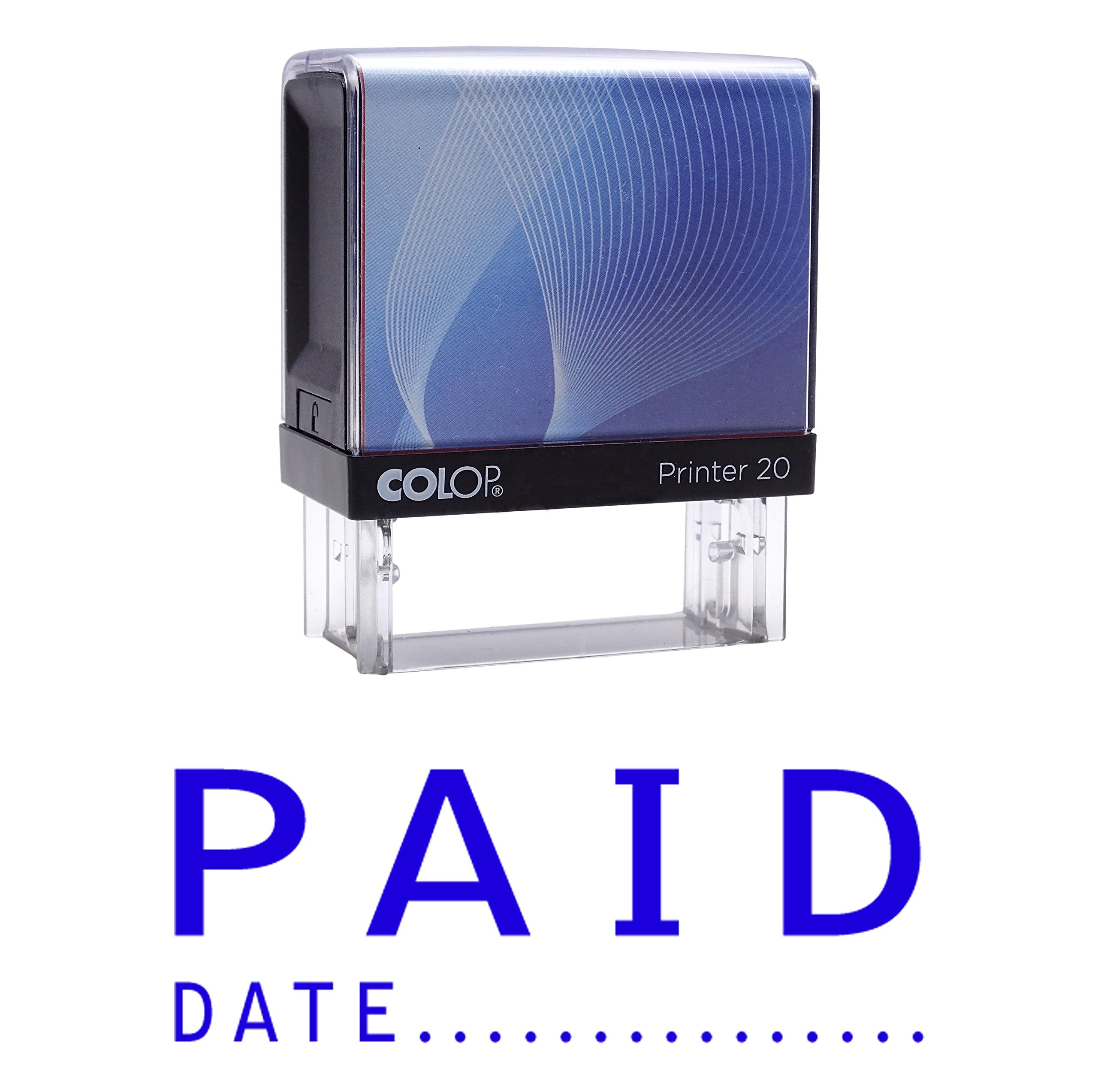 Paid Date Self Inking Rubber Stamp Custom Colop Office Stationary P20 Mini Stamper
