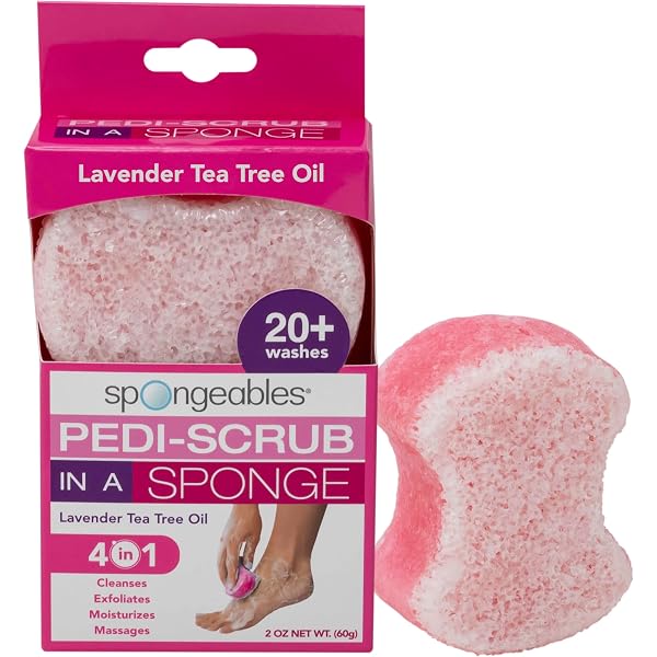 Spongeables Anti-Cellulite-Duschgel Im Schwamm – Reduziert Cellulite, Peelt & Spendet Feuchtigkeit, Mit Hibiskus, Für über 20 Waschgänge