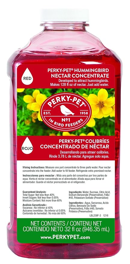 Perky Pet 238 Hummingbird Nectar 32 Ounce Concentrate Amazon In