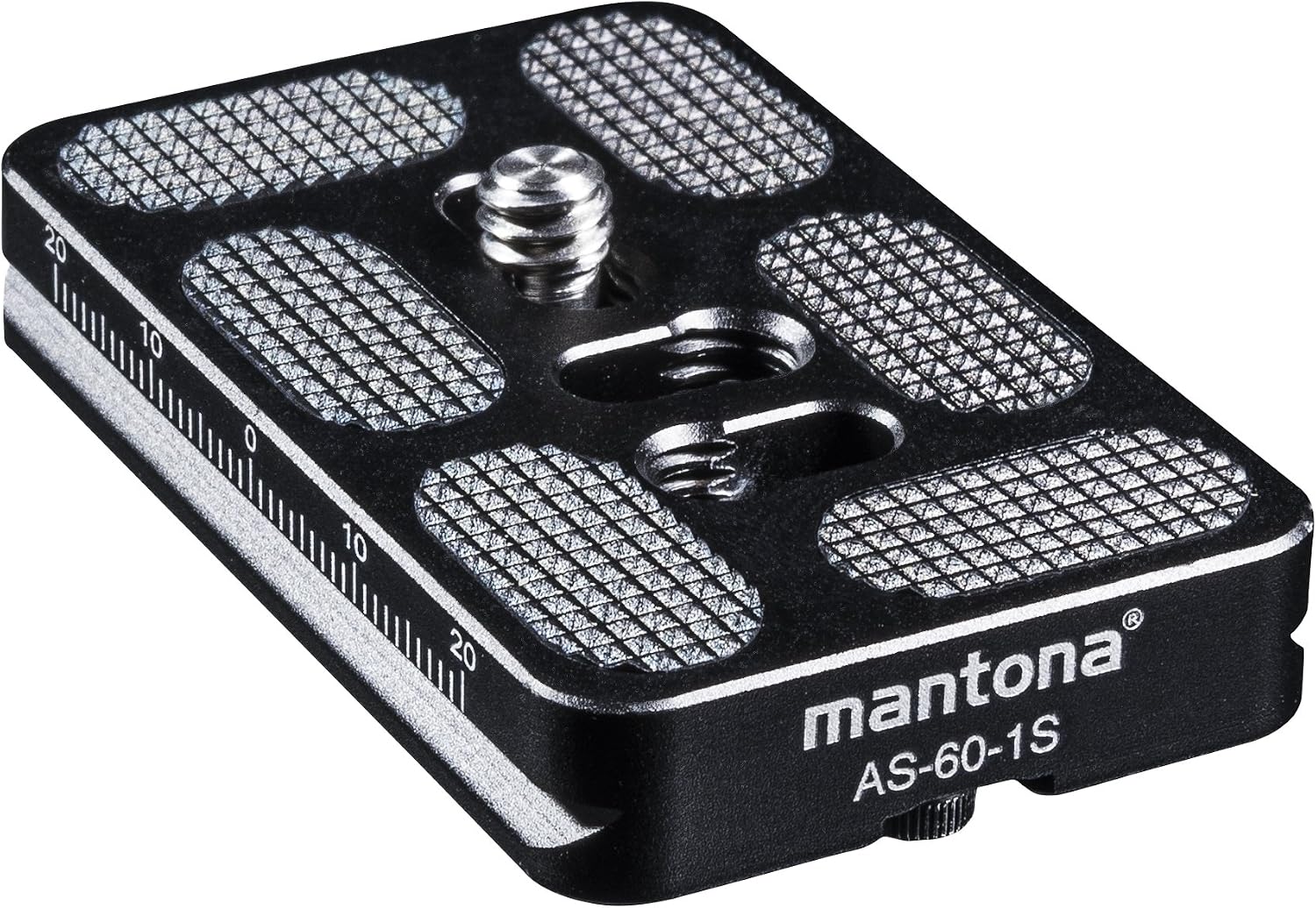 Mantona Quick Release Plate, black, AS-60-1S