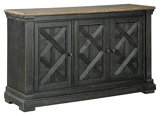 Signature Design by Ashley Tyler Creek Dining Room Server, Black/Gray