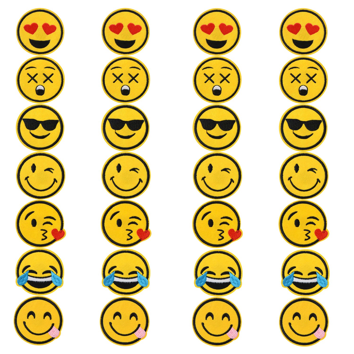 Ricamato Appliques, 28PCS Cucire ferro sulle zone Distintivo Bag vestiti in tessuto Decorazioni DIY per Stoffa, Borsa, Zaino