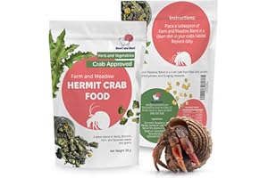 Farm & Meadow Hermit Crab Food – Corn, Broccoli & Leafy Greens with Sprouted Grains – 39g – Snout and Shell