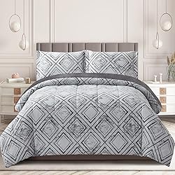 KeoWin Comforter Set Queen Size Bed 3 Piece
