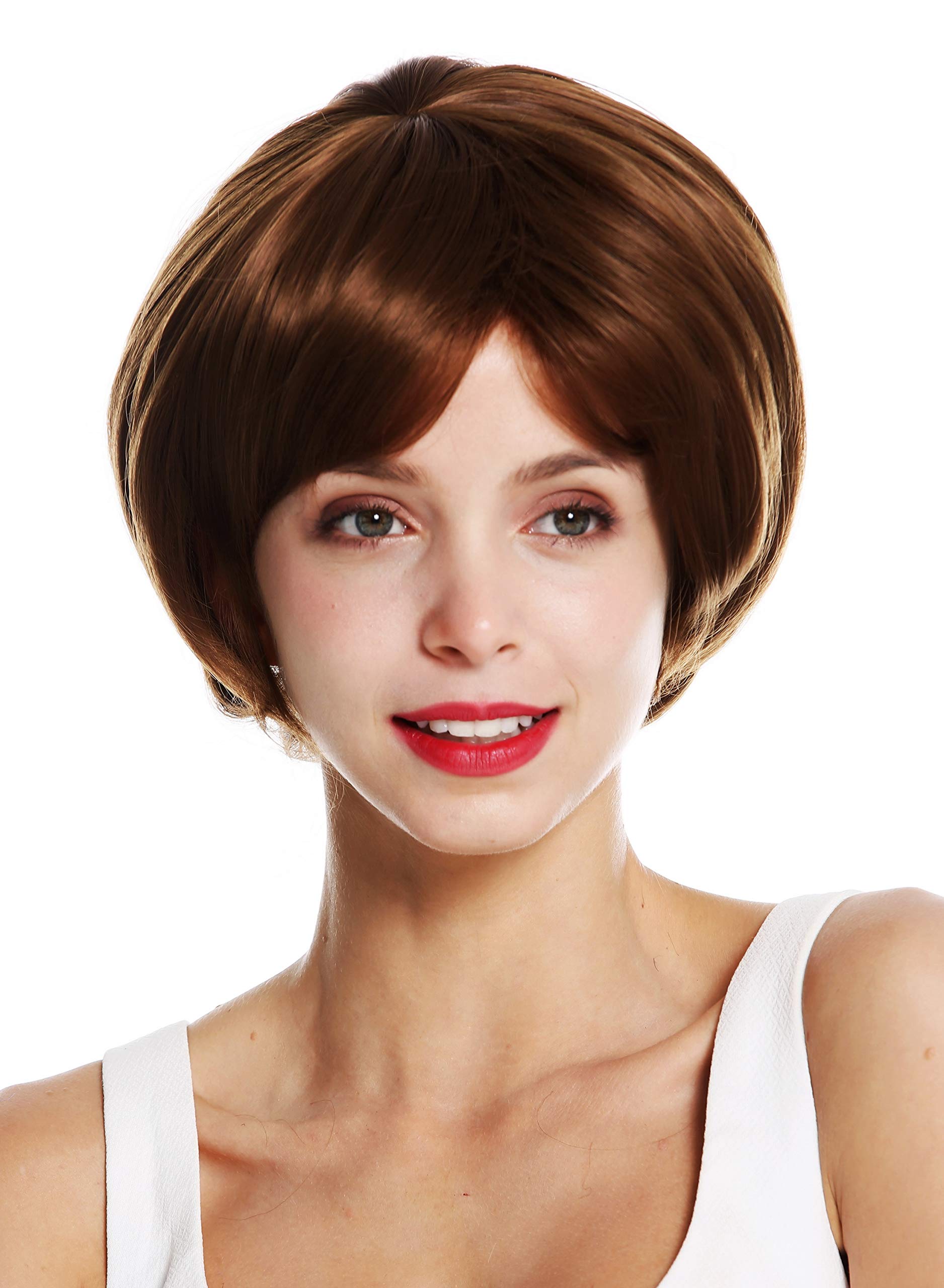 WIG ME UP - KZY-5-6 women's quality wig short round bob voluminous chestnut brown