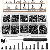 mankk 360PCS Laptop Screws 12 Sizes M2 M2.5 M3 Replacement Computer Tiny Screws Motherboard Screw with Screwdriver for Laptop PC Repair &amp; DIY