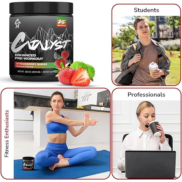 CATALYST NUTRITION ENHANCED PRE WORKOUT POWDER FOR MEN & WOMEN – BOOSTS FOCUS, MOOD & PERFORMANCE – 8G L-CITRULLINE, HIMALAYAN PINK SALT, ELECTROLYTES & NATURAL FLAVORS WITH NO ARTIFICIAL COLORS