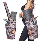 ANIWEY Entiforry Yoga Mat Bag with Large Size Pocket and Zipper Pocket, Yoga Mat Strap Bag, Fit Most Size Mats Yoga,Bags and Carriers for Women, color 7