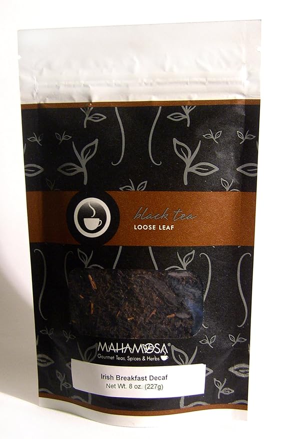 Mahamosa Decaffeinated Black Tea Loose Leaf (Looseleaf) Irish Breakfast Decaf 8