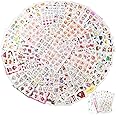48 Sheets Cute Scrapbook Stickers Set PVC Transparent Waterproof Cartoon Animals Girls Stickers for Scrapbooking Planner Journaling DIY Arts Crafts Album Water Bottles Phone Cases Laptops(A)