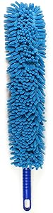 Jet Clean Chenille Microfiber Flat Hand Duster-Dust Appliances, Ceiling Fans, Blinds, Furniture, Shutters, Cars, Delicate Surfaces-Chenille